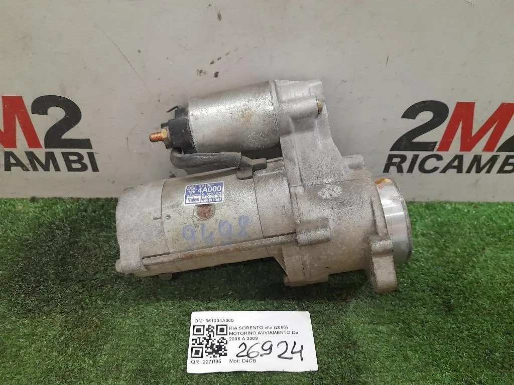 Motorino Avviamento 361004A000 Kia Sorento II 2006