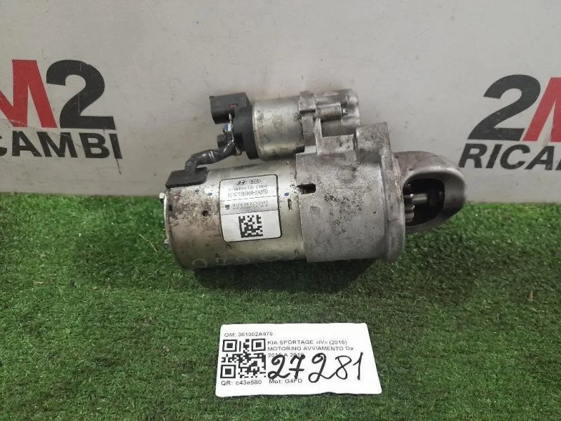 Motorino Avviamento 361002A970 Kia Sportage IV 2016