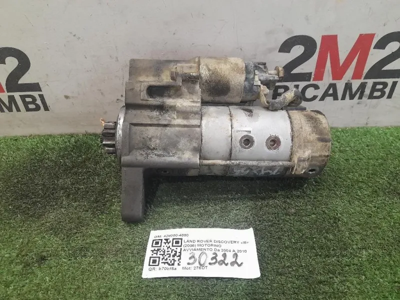 Motorino Avviamento 428000-4880 Land Rover Discovery III 2005