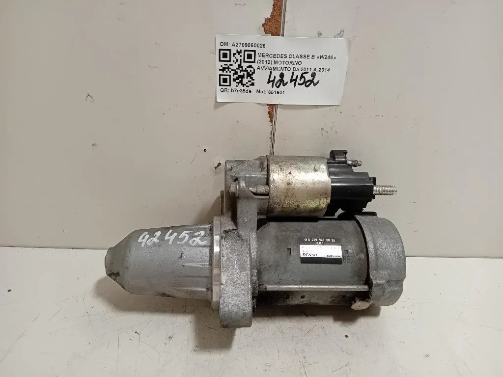 Motorino Avviamento A2709060026 Mercedes Classe B W246 2012