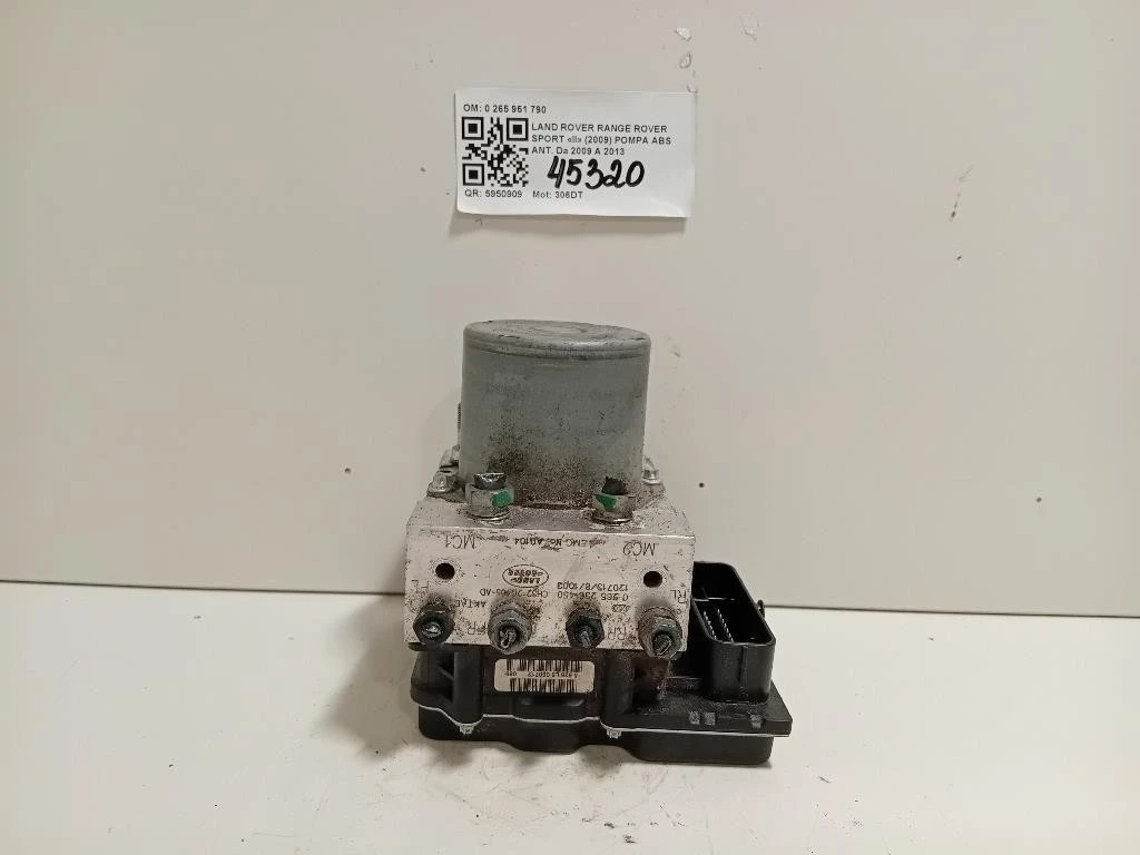Pompa ABS ANT 0 265 951 790 Land Rover Range Rover Sport II 2009