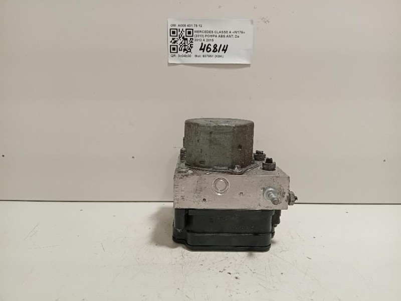 Pompa ABS ANT A008 431 75 12 A0084317512 Mercedes Classe A W176 2013