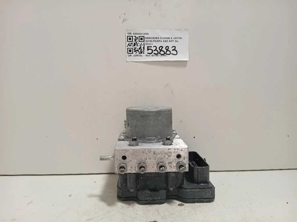 Pompa ABS ANT A0004312000 Mercedes Classe A W176 2015