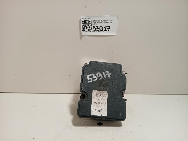 Pompa ABS ANT A0084317512 Mercedes Classe A W176 2015