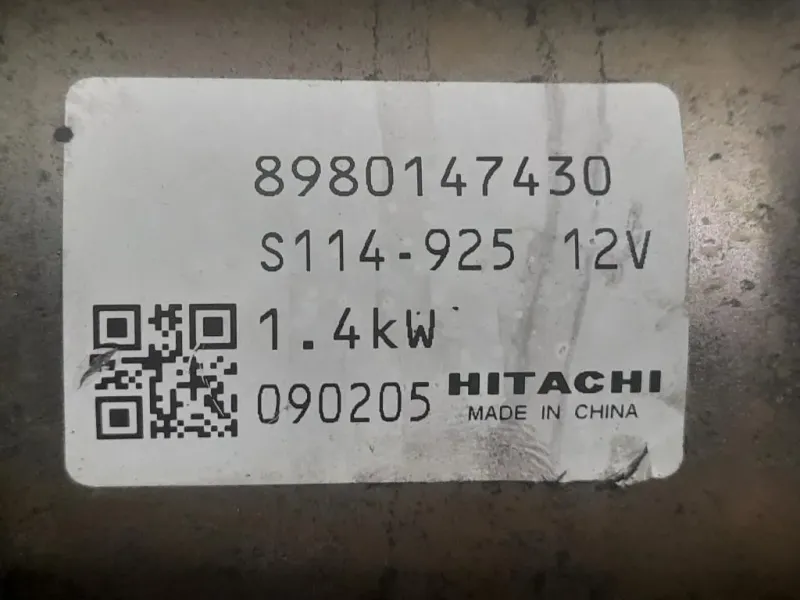 Motorino Avviamento 8980147430 Opel Astra H 2005