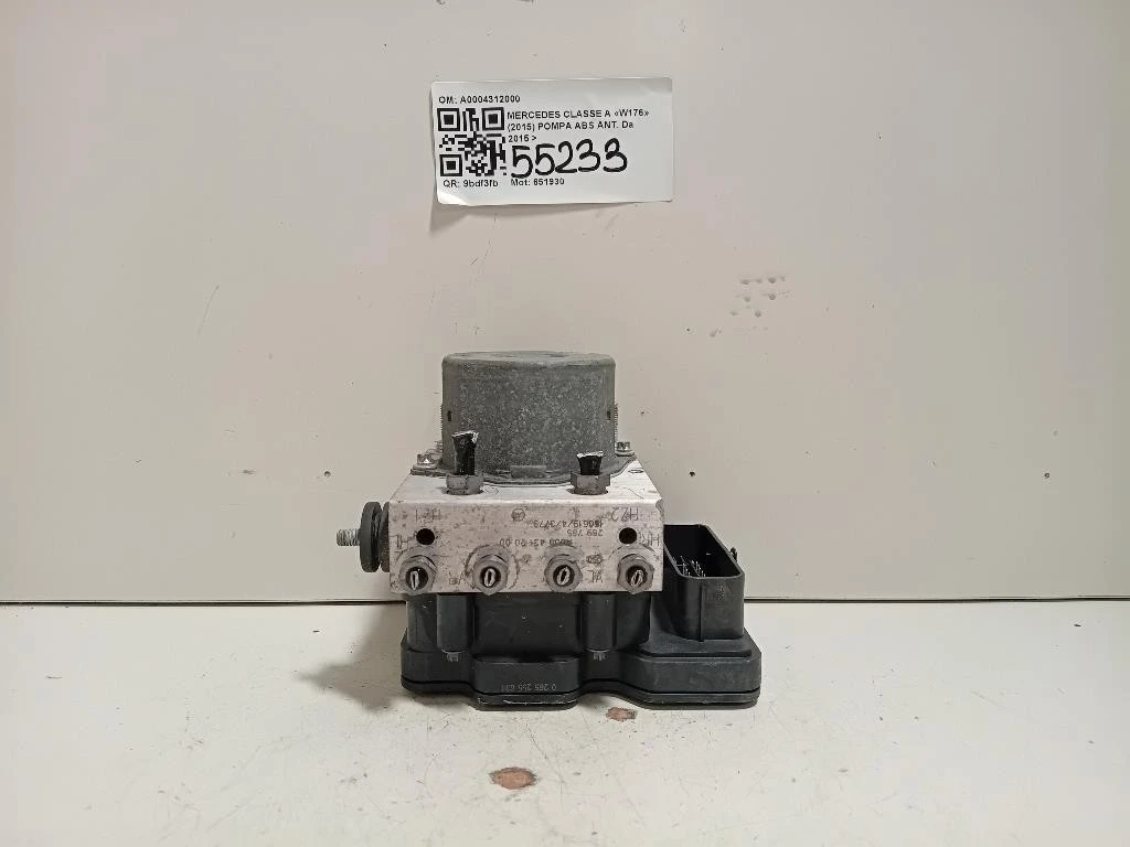 Pompa ABS ANT A0004312000 Mercedes Classe A W176 2015