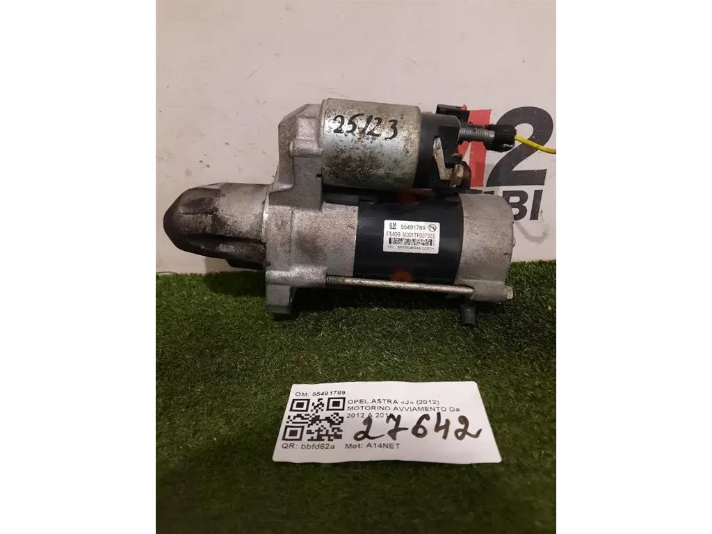 Motorino Avviamento 55491789 Opel Astra J 2012