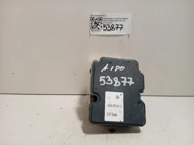 Pompa ABS ANT A0094316412 Mercedes Classe B W246 2012