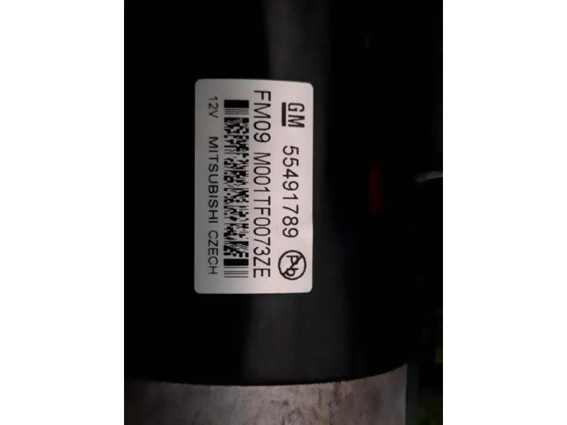 Motorino Avviamento 55491789 Opel Astra J 2012