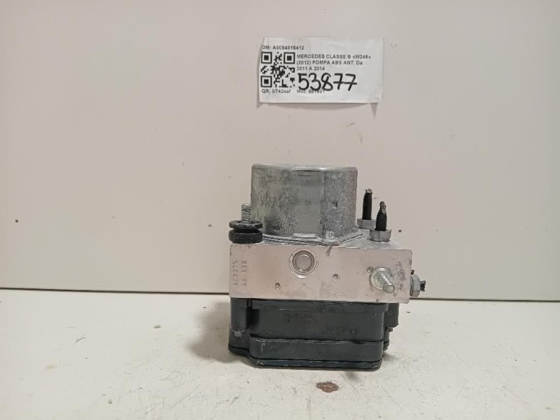 Pompa ABS ANT A0094316412 Mercedes Classe B W246 2012