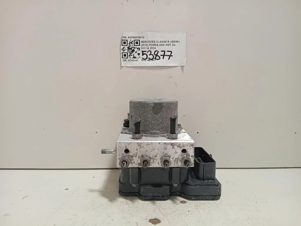 Pompa ABS ANT A0094316412 Mercedes Classe B W246 2012