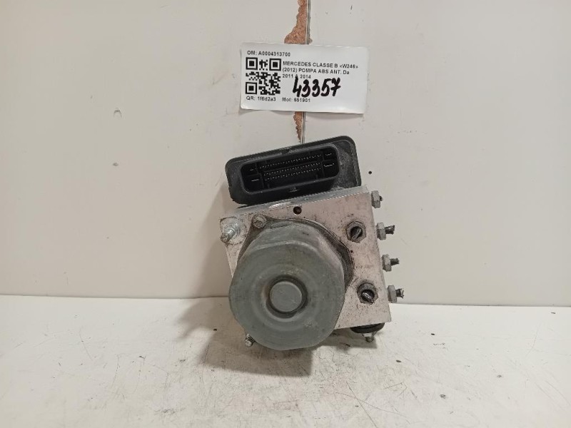 Pompa ABS ANT A0004313700 Mercedes Classe B W246 2012