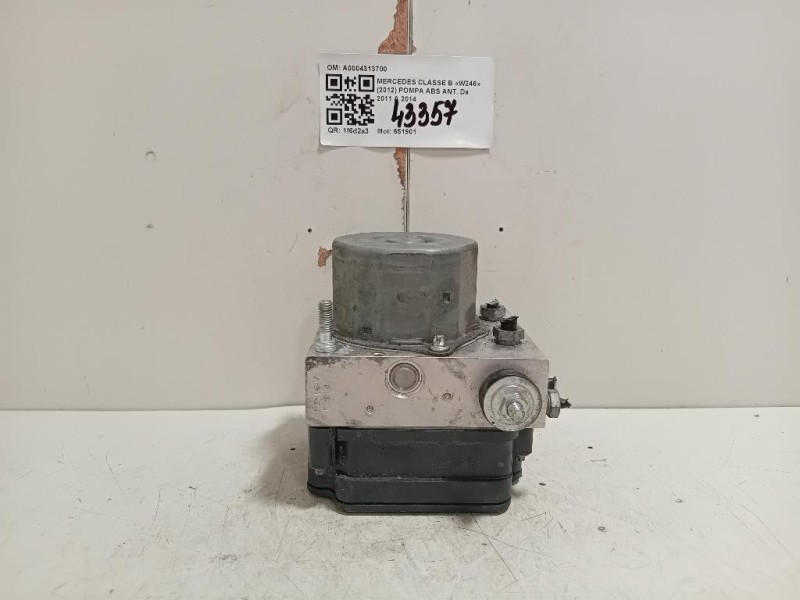 Pompa ABS ANT A0004313700 Mercedes Classe B W246 2012