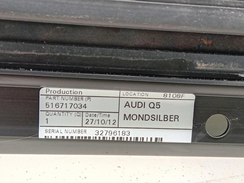 Tetto Panoramico Completo TETTO PANORAMICO COMPLETO Audi Q5 8RB 2012