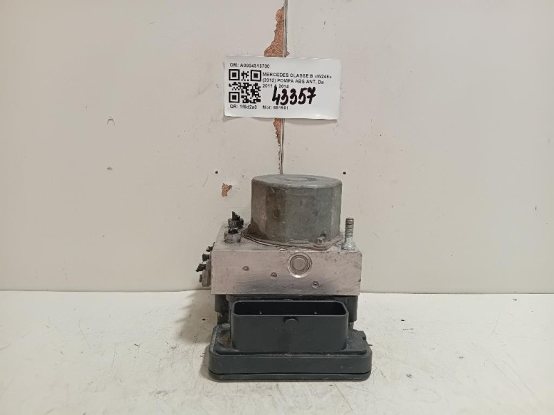 Pompa ABS ANT A0004313700 Mercedes Classe B W246 2012