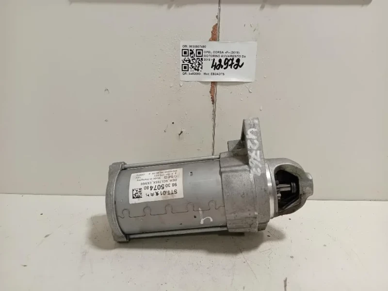 Motorino Avviamento 9830507480 Opel Corsa F 2019