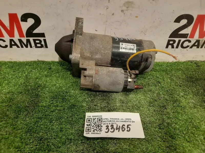 Motorino Avviamento 55585238 Opel Insignia A 2009
