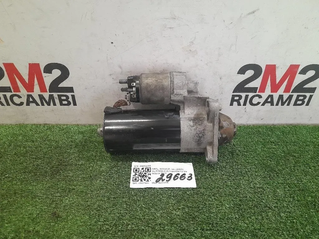 Motorino Avviamento 55572065 Opel Insignia A 2009