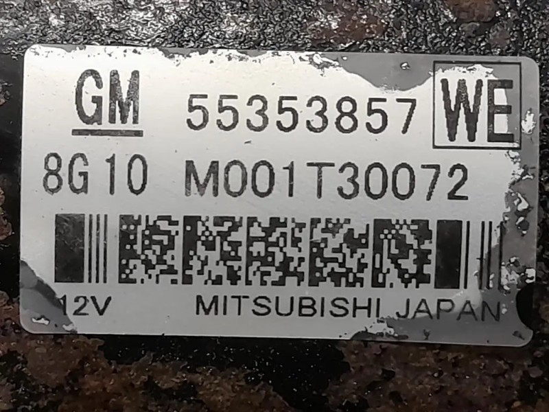 Motorino Avviamento 55353857 Opel Insignia A 2009