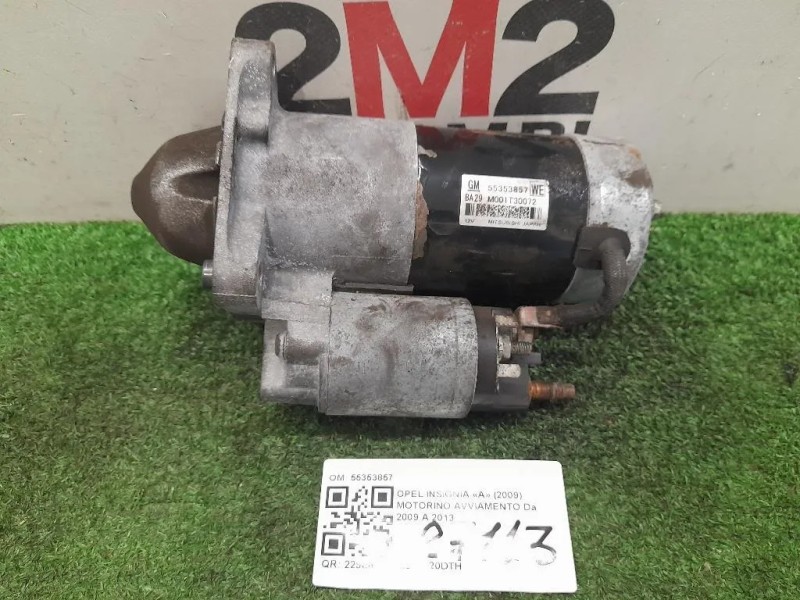 Motorino Avviamento 55353857 Opel Insignia A 2009