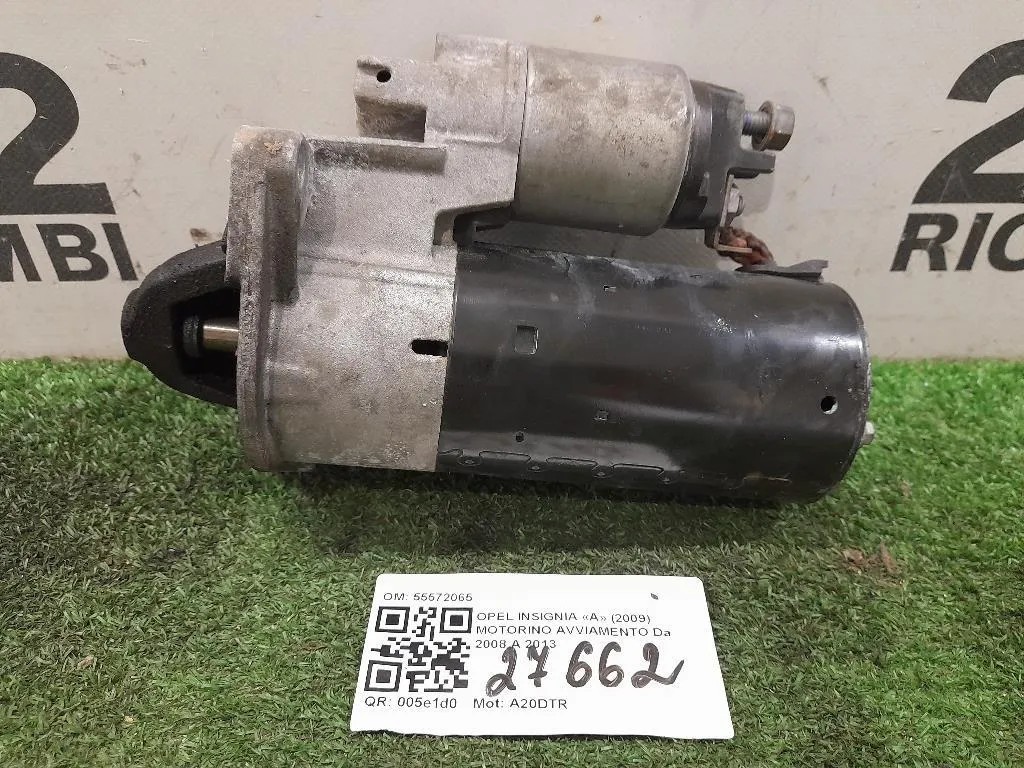 Motorino Avviamento 55572065 Opel Insignia A 2009