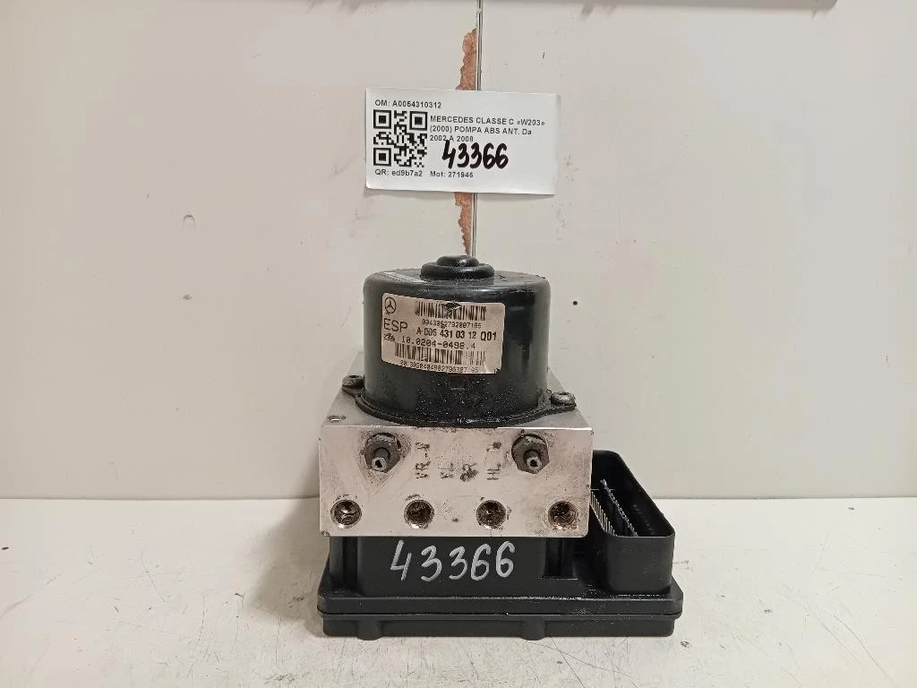 Pompa ABS ANT A0054310312 Mercedes Classe C W203 2000