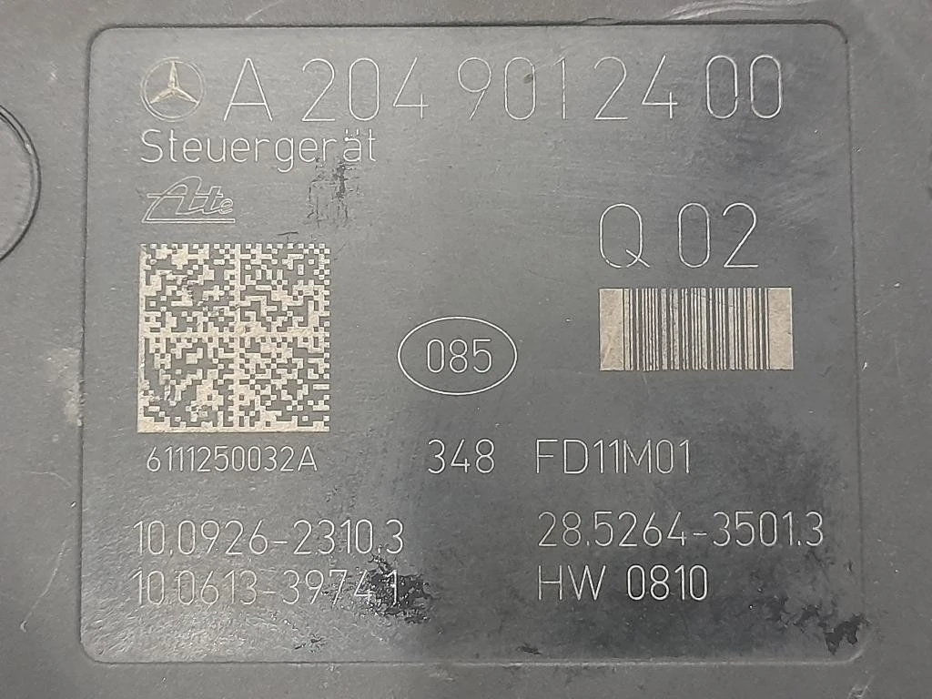 Pompa ABS ANT A2049012400 Mercedes Classe C W204 2007