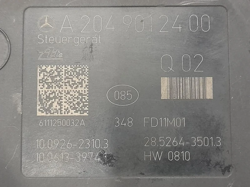 Pompa ABS ANT A2049012400 Mercedes Classe C W204 2007