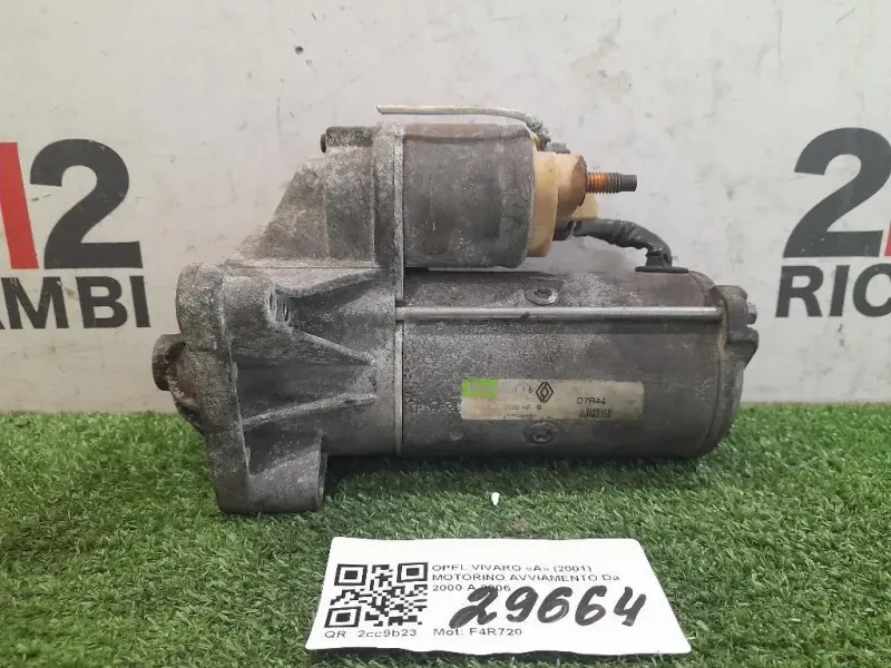 Motorino Avviamento 91169434 Opel Vivaro A 2001