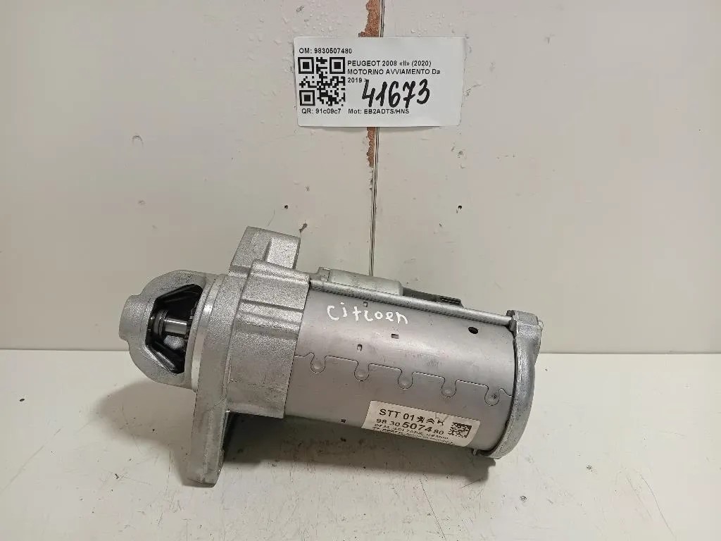 Motorino Avviamento 9830507480 Peugeot 2008 II 2020