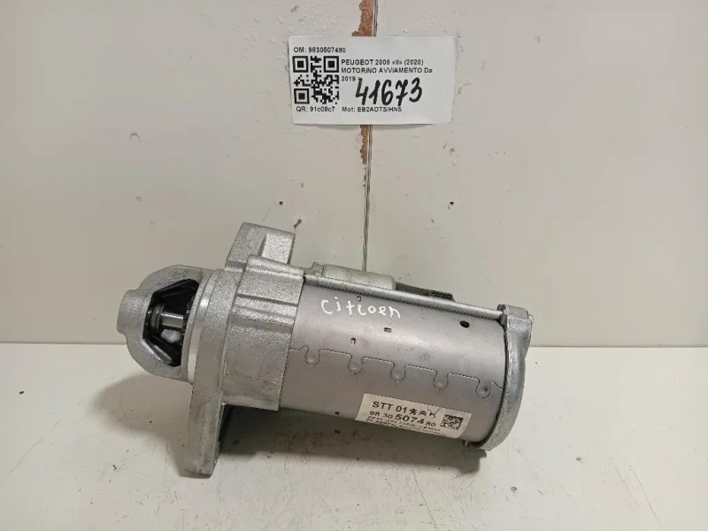 Motorino Avviamento 9830507480 Peugeot 2008 II 2020