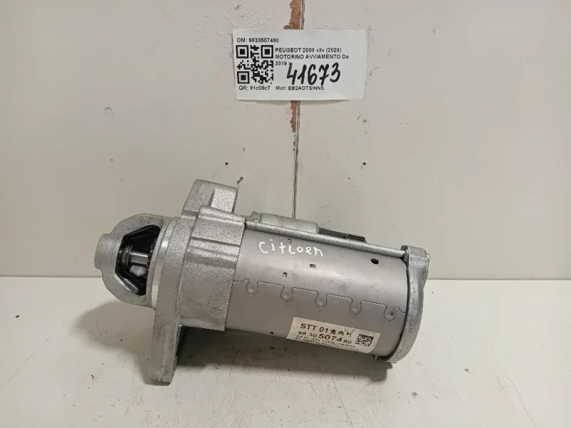 Motorino Avviamento 9830507480 Peugeot 2008 II 2020