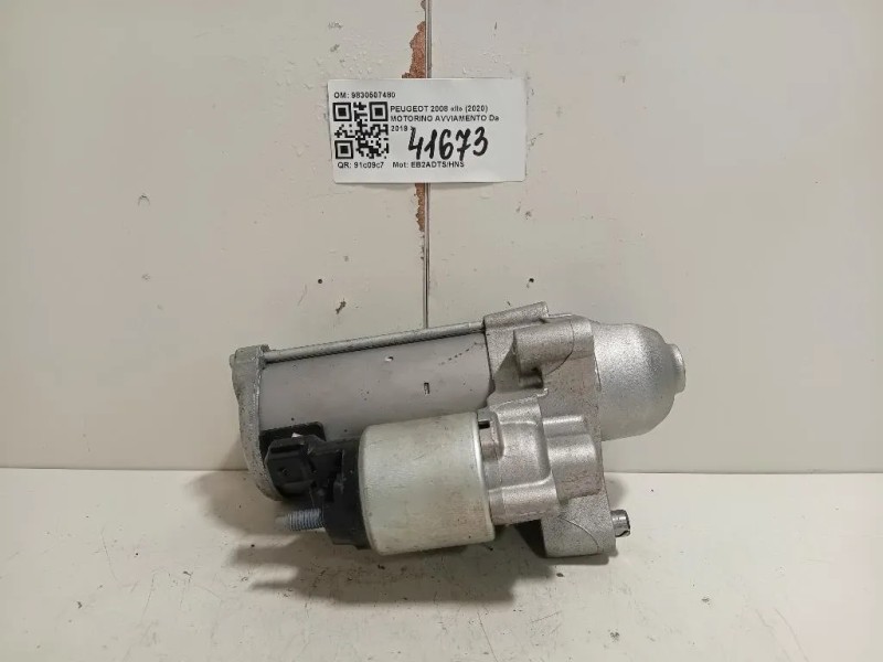 Motorino Avviamento 9830507480 Peugeot 2008 II 2020