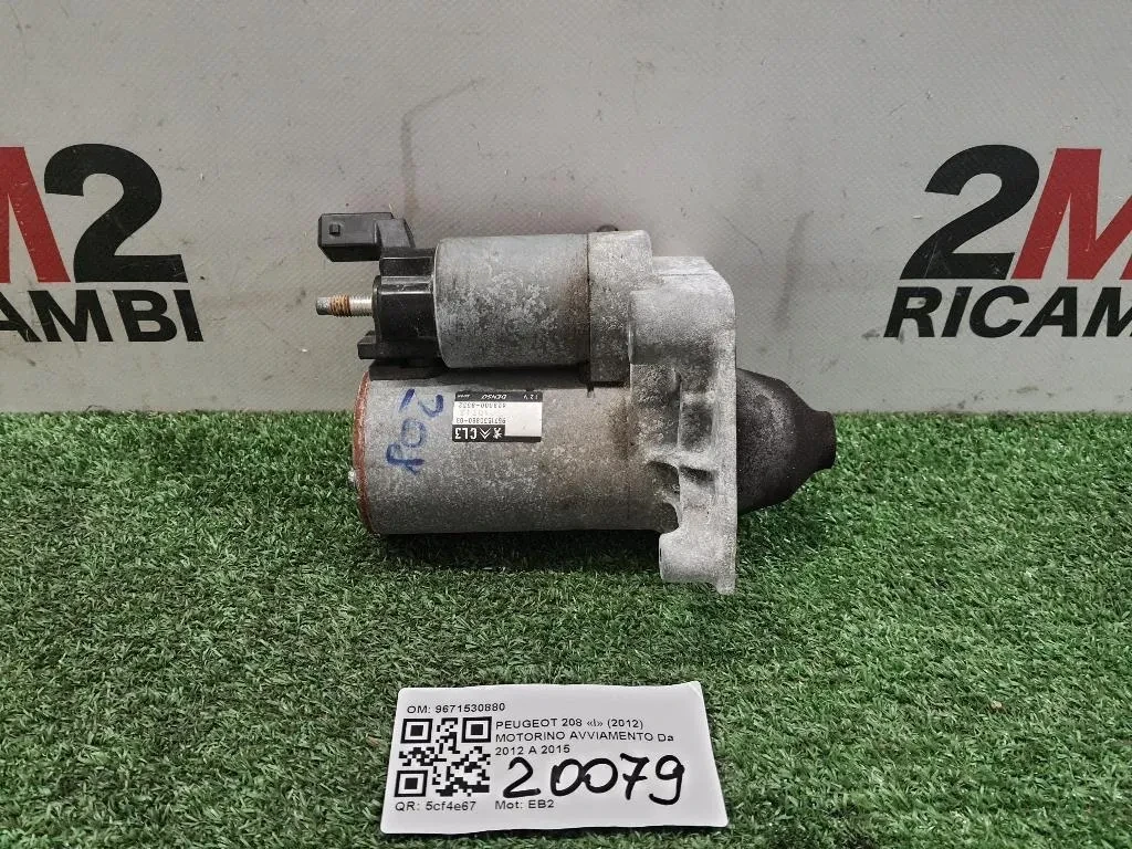 Motorino Avviamento 9671530880 Peugeot 208 I 2012