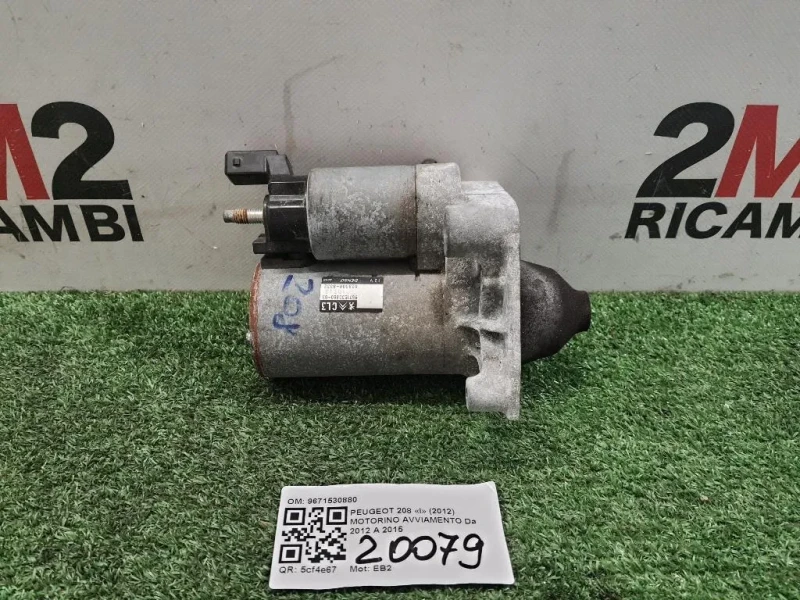 Motorino Avviamento 9671530880 Peugeot 208 I 2012