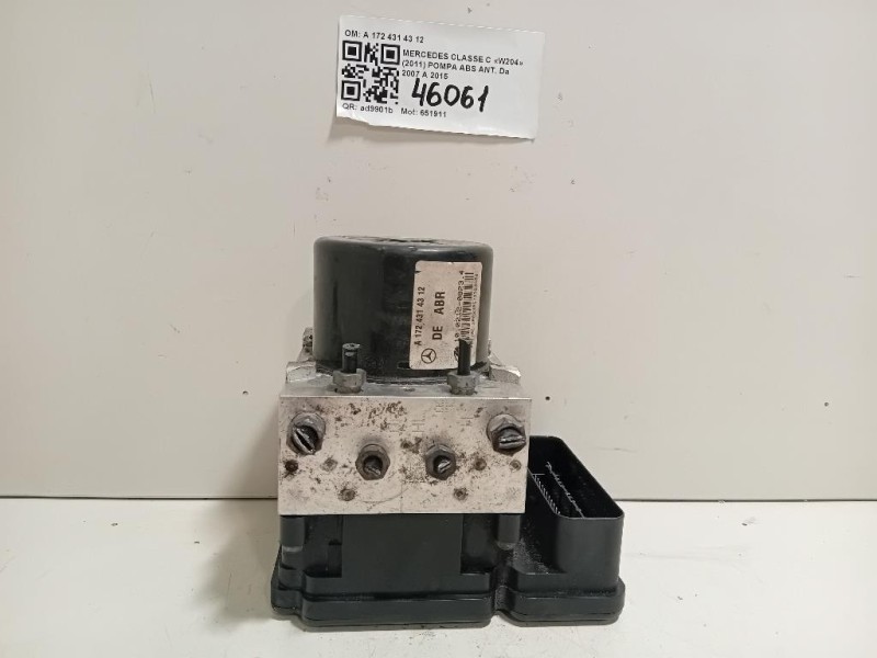 Pompa ABS ANT A 172 431 43 12 Mercedes Classe C W204 2011