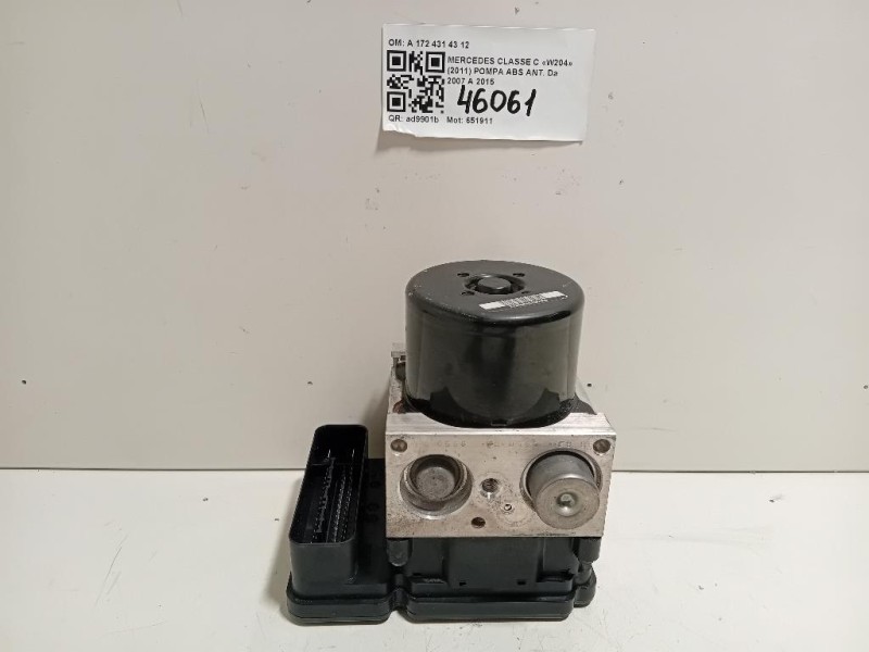 Pompa ABS ANT A 172 431 43 12 Mercedes Classe C W204 2011