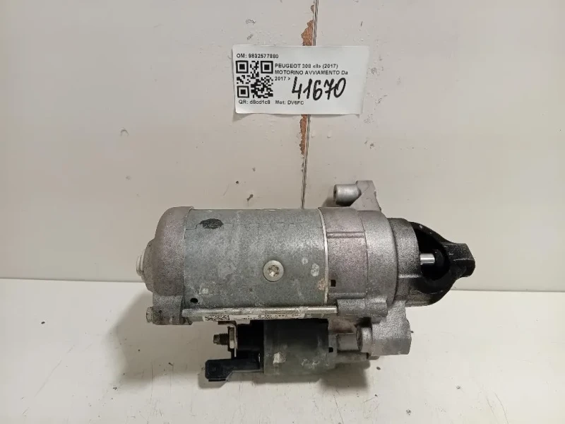 Motorino Avviamento 9832577880 Peugeot 308 II 2017