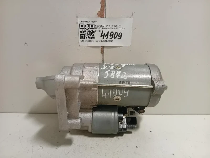 Motorino Avviamento 9832577880 Peugeot 308 II 2017