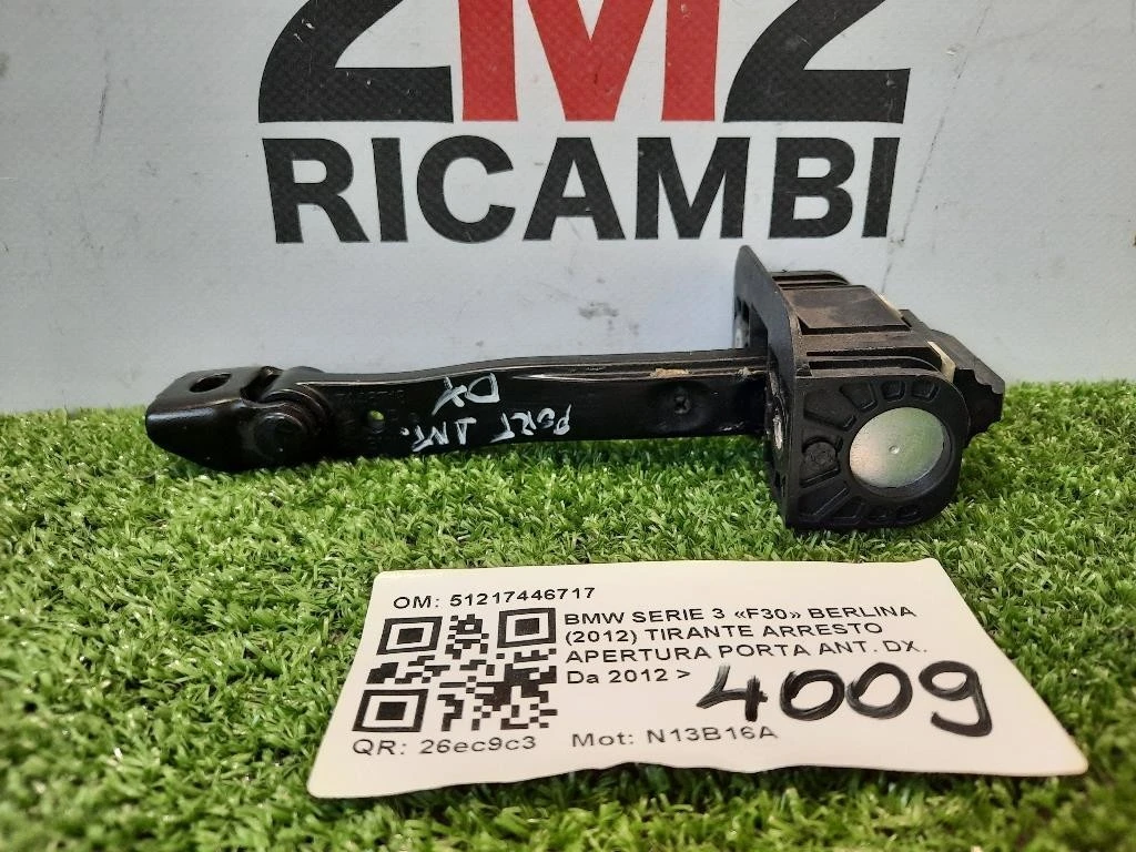 Tirante Arresto Apertura Porta ANT DX 51217446717 Bmw Serie 3 F30 Berlina 2012
