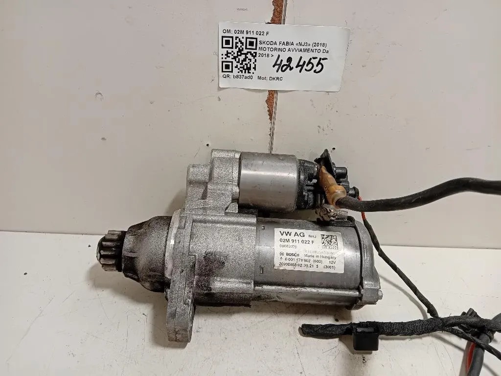 Motorino Avviamento 02M 911 022 F Skoda Fabia NJ3 2018