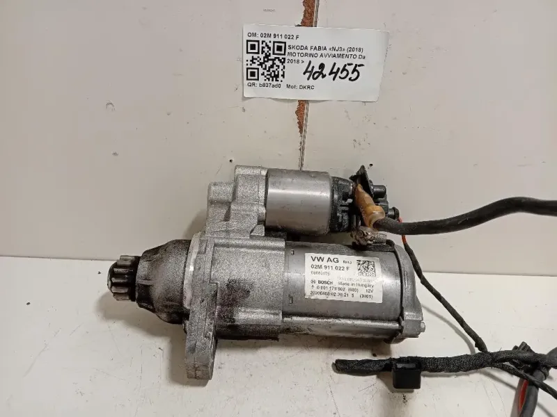 Motorino Avviamento 02M 911 022 F Skoda Fabia NJ3 2018
