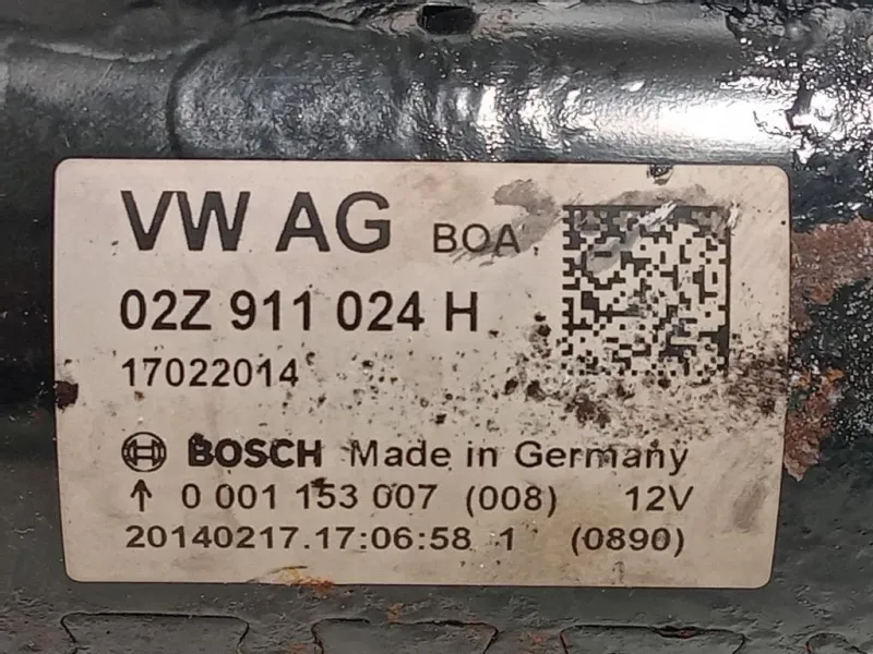 Motorino Avviamento 02Z 911 024 H Skoda Superb 3T5 SW 2009