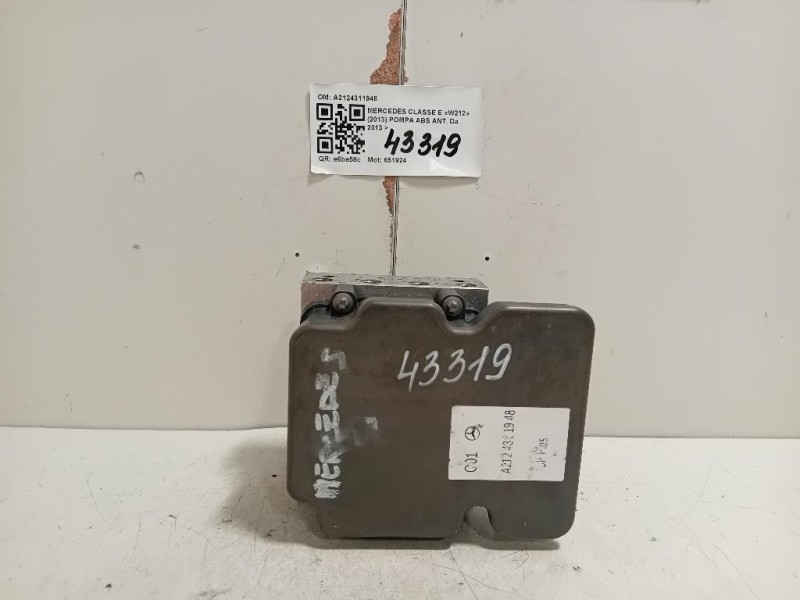Pompa ABS ANT A2124311948 Mercedes Classe E W212 2013