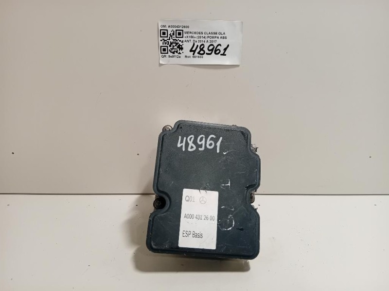 Pompa ABS ANT A0004312600 Mercedes Classe GLA X156 2014