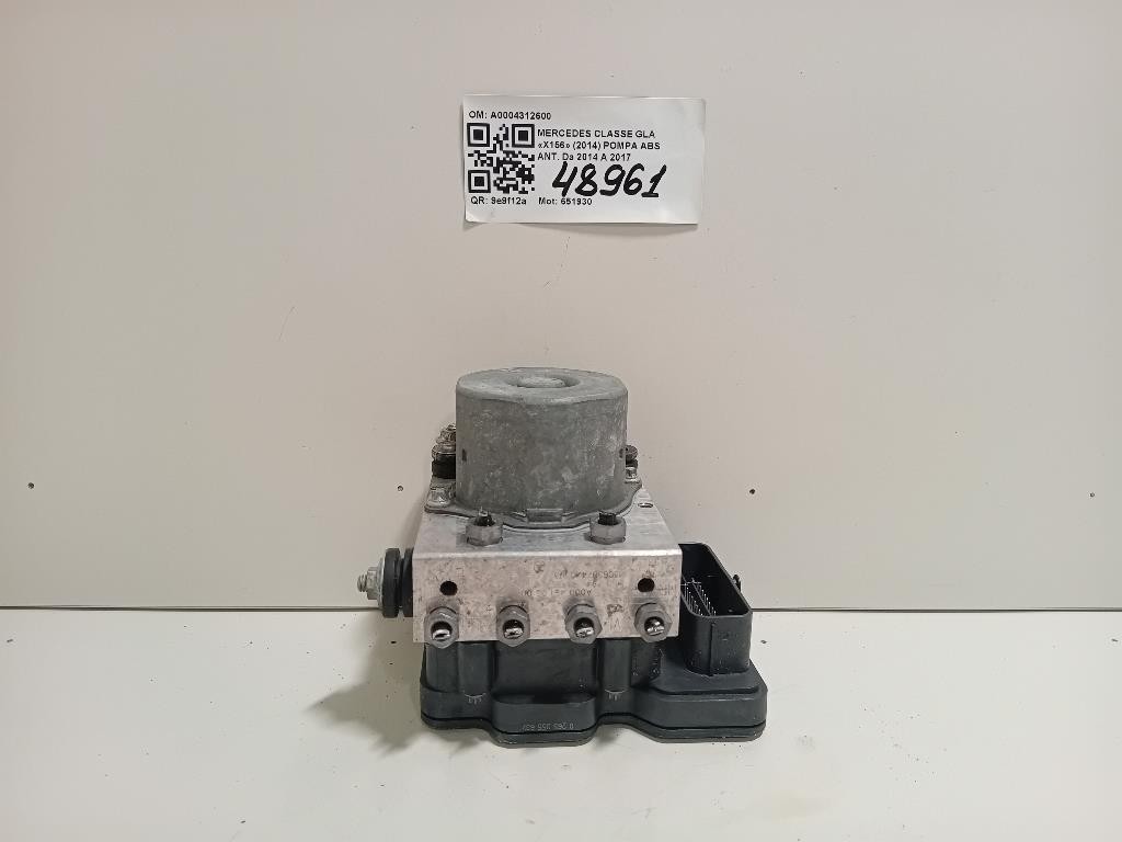 Pompa ABS ANT A0004312600 Mercedes Classe GLA X156 2014