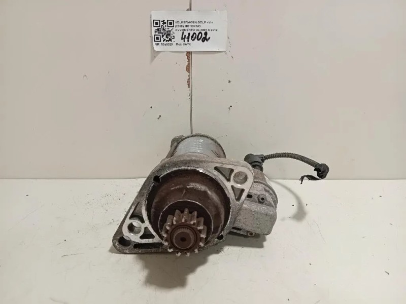 Motorino Avviamento 02Z911024K Volkswagen GOLF VI 2009
