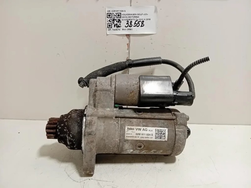 Motorino Avviamento 02M 911 024 S Volkswagen GOLF VII 2013