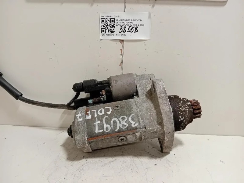 Motorino Avviamento 02M 911 024 S Volkswagen GOLF VII 2013