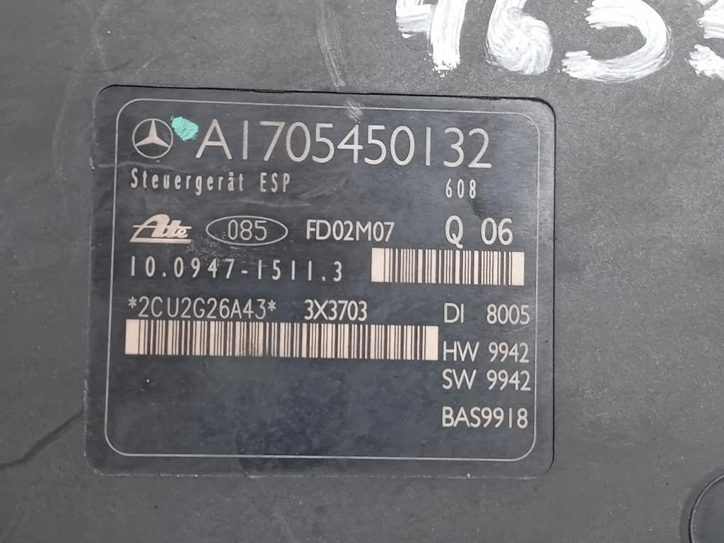 Pompa ABS ANT A1705450132 Mercedes Classe SLK R170 1997